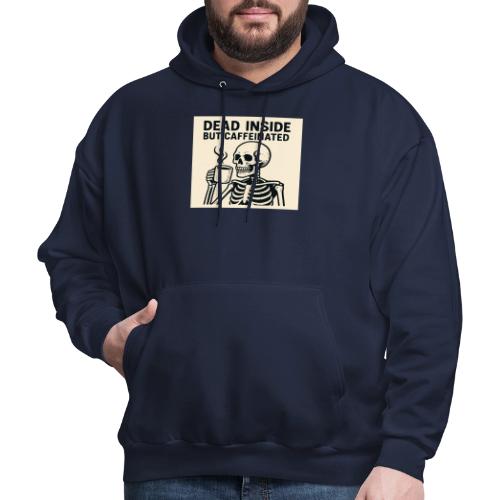 Skeleton Sipping Coffee - Men's Hoodie