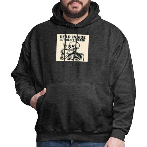 Skeleton Sipping Coffee - Men's Hoodie