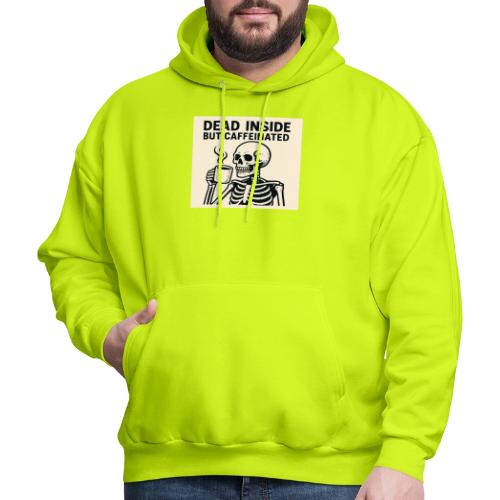 Skeleton Sipping Coffee - Men's Hoodie