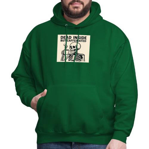 Skeleton Sipping Coffee - Men's Hoodie