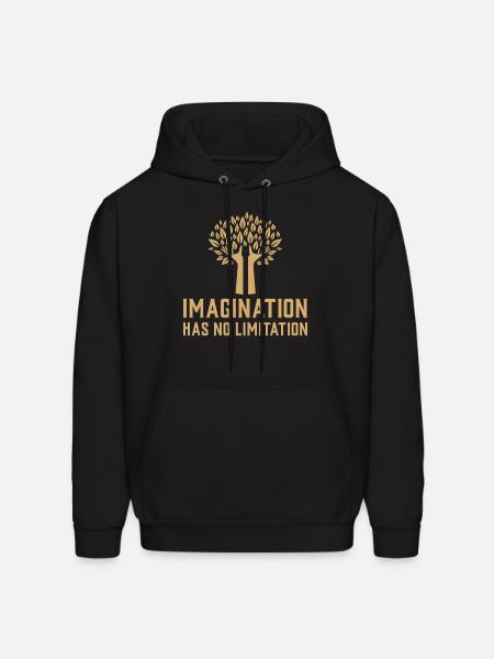 Imagination Has No Limitation - Men's Hoodie - black