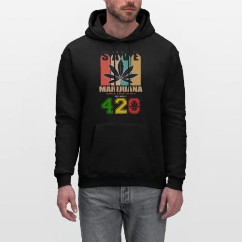 Hysterical 420 Save The Plant Weed Marijuana - Men's Hoodie