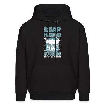 Soap Making Crafting Soap Making - Men's Hoodie - black - Front - Elias (183cm)