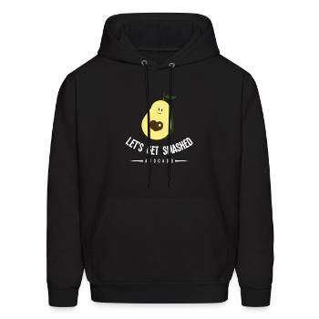 let's get smashed avocado - Men's Hoodie - black - Front - Elias (183cm)