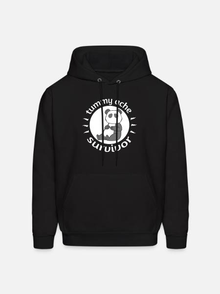 Tummy Ache Survivor - Men's Hoodie - black