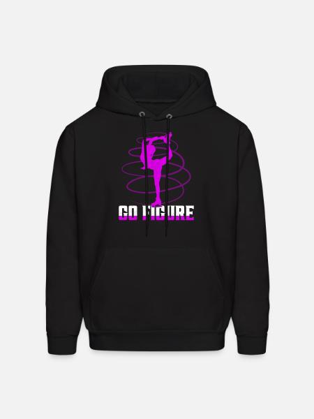 Go Figure Skating Figure Skater - Men's Hoodie - black