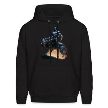 Fighters Equestrian Graphic Design Warriors - Men's Hoodie - black - Front - Elias (183cm)