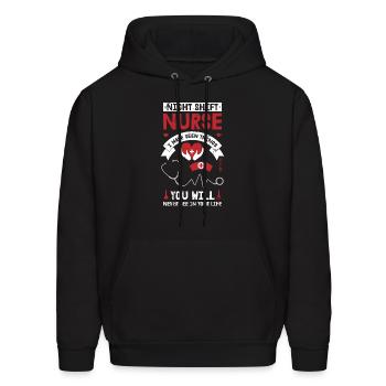 Nurse Nursing Stethoscope - Men's Hoodie - black - Front - Elias (183cm)