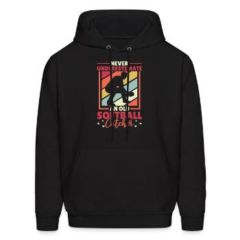 Softball - Men's Hoodie - black - Front - Elias (183cm)