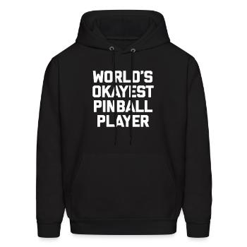 World'S Okayest Pill Player Pill Machine - Men's Hoodie - black - Front - Elias (183cm)