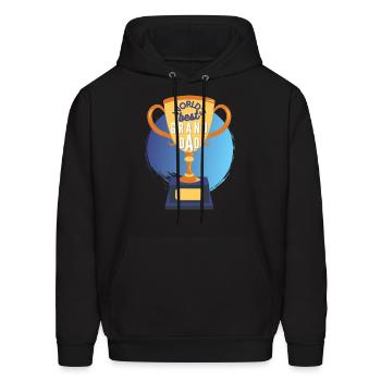 World s Best Grandad Trophy - Men's Hoodie - black - Front - Elias (183cm)