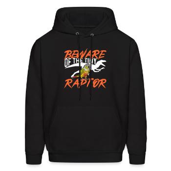 Green Cheek Conure Beware Of The Tiny Raptor Bird - Men's Hoodie - black - Front - Elias (183cm)