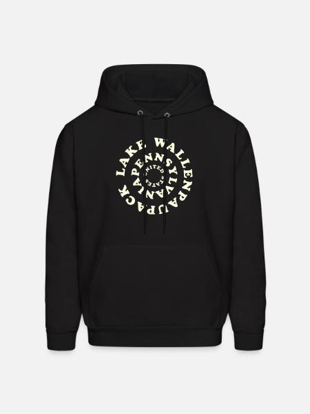 Lake Wallenpaupack Pennsylvania Trees - Men's Hoodie - black