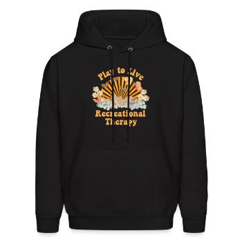 Recreational Therapy Therapeutic Recreation Rt Sun - Men's Hoodie - black - Front - Elias (183cm)
