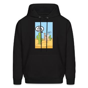 group living - Men's Hoodie - black - Front - Elias (183cm)