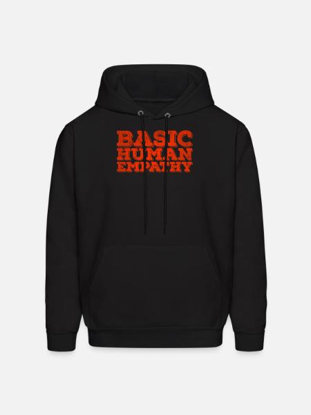 Basic human empathy - Men's Hoodie - black