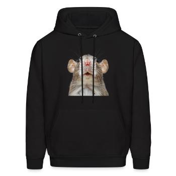 Rat - Men's Hoodie - black - Front - Elias (183cm)
