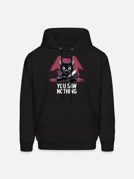 You Saw Nothing - Men's Hoodie - black