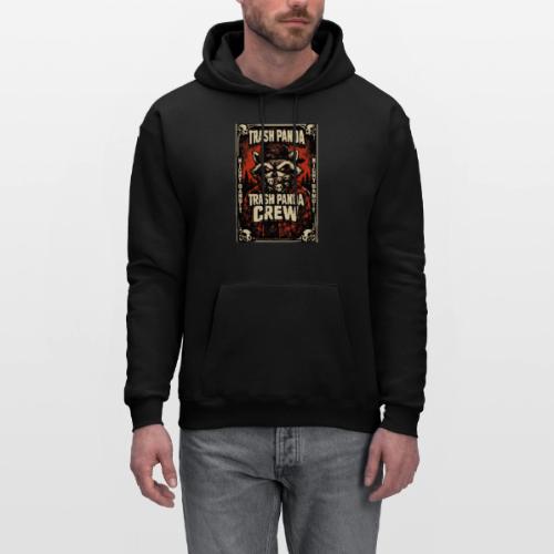Midnight Forager Raccoon Mushroom Hunter - Men's Hoodie