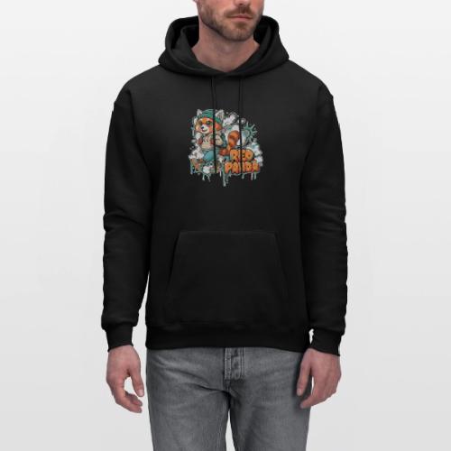 Red Panda Street Graffiti Vibes - Men's Hoodie