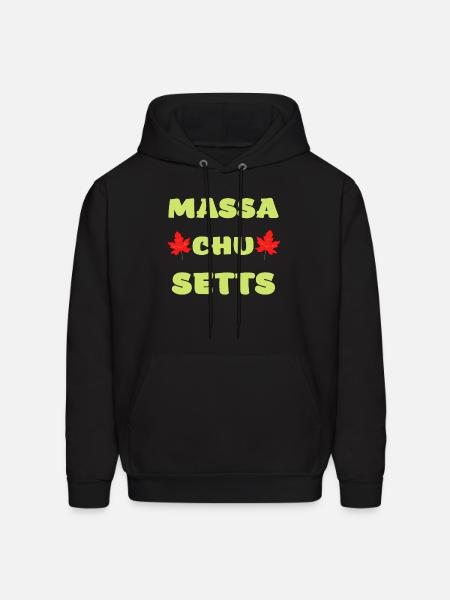 Massachusetts - Men's Hoodie - black