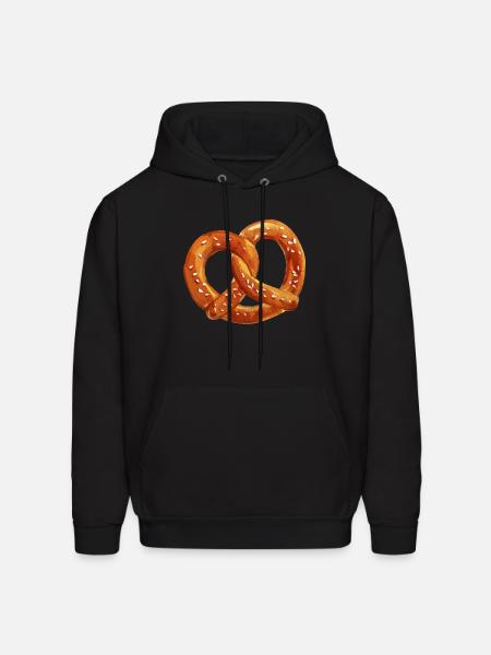 Salted Pretzel - Men's Hoodie - black