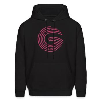 G Touch logo - Men's Hoodie - black - Front - Elias (183cm)