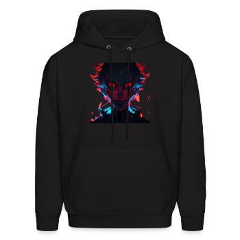 Demon of depths - Men's Hoodie - black - Front - Elias (183cm)