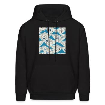 Sands of Serenity - Men's Hoodie - black - Front - Elias (183cm)