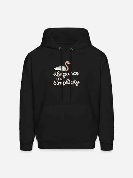 Elegance in simplicity - Men's Hoodie - black