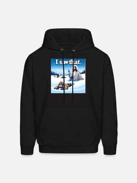 I Saw That Meme - Men's Hoodie - black