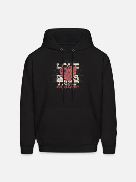 Love Is A Trap - Men's Hoodie - black