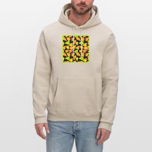 Neon Leaf Art Elegance - Men's Hoodie