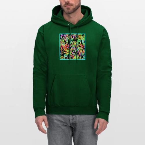 Chic Neon Pattern: Vibrant Bliss - Men's Hoodie