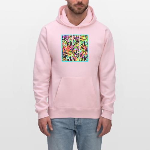 Chic Neon Pattern: Vibrant Bliss - Men's Hoodie