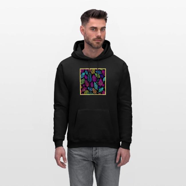 Luminous Foliage Tapestry: Neon Leaves Symphony