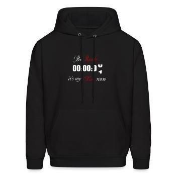 My turn - Men's Hoodie - black - Front - Elias (183cm)