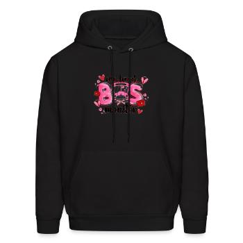 one loved bus monitor - Men's Hoodie - black - Front - Elias (183cm)