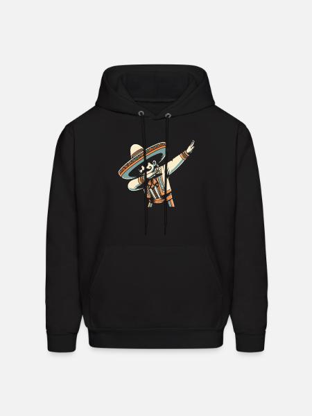 Dabbing Mexican - Men's Hoodie - black