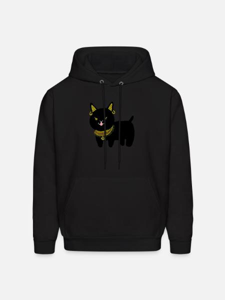 The Guardian Cat - Men's Hoodie - black