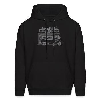 ATX Food Truck - Men's Hoodie - black - Front - Elias (183cm)
