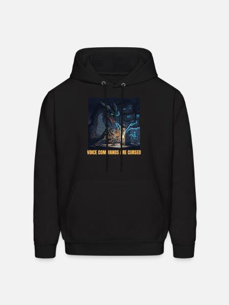 Voice Commands Are Cursed - Men's Hoodie - black