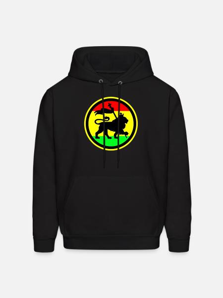 Rasta Lion - Men's Hoodie - black