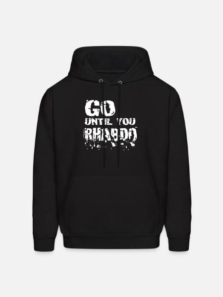 Go until you rhabdo - Men's Hoodie - black