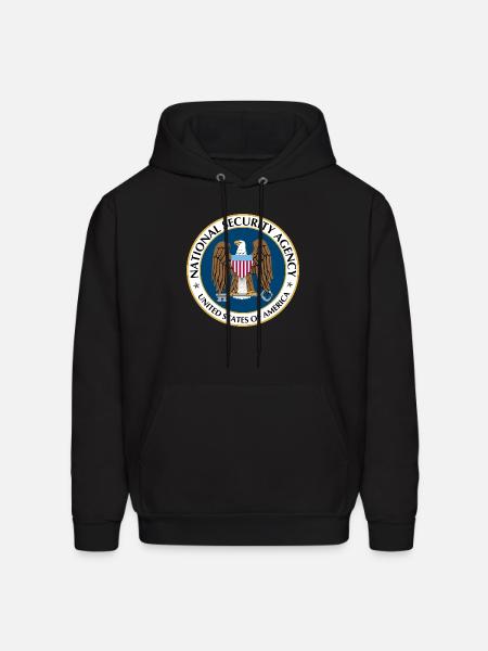 National Security Agency Logo - Men's Hoodie - black