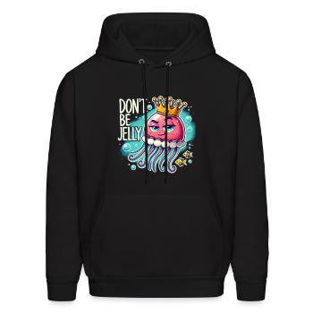 Don't Be Jelly - Men's Hoodie - black - Front - Elias (183cm)
