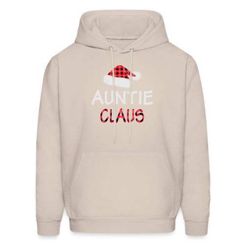 Red Plaid Auntie Claus - Men's Hoodie