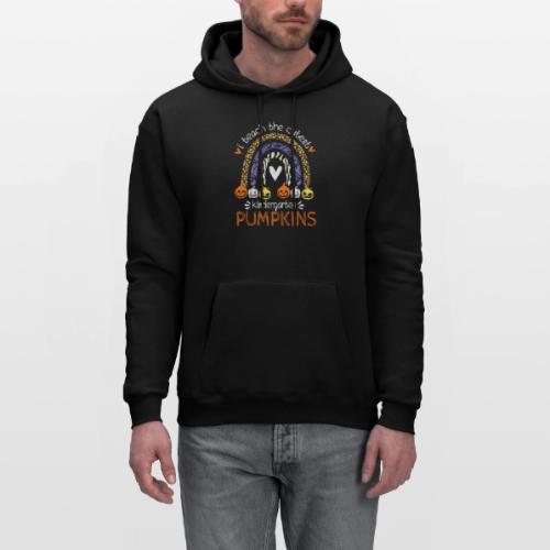 I Teach the Cutest Kindergarten Pumpkin Halloween - Men's Hoodie