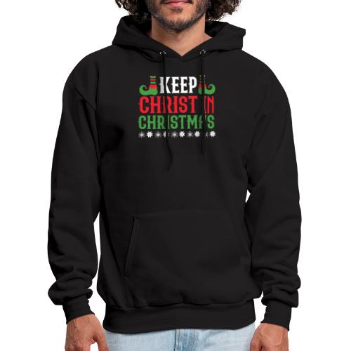 Keep CHRIST in CHRISTMAS T-shirt design - Men's Hoodie