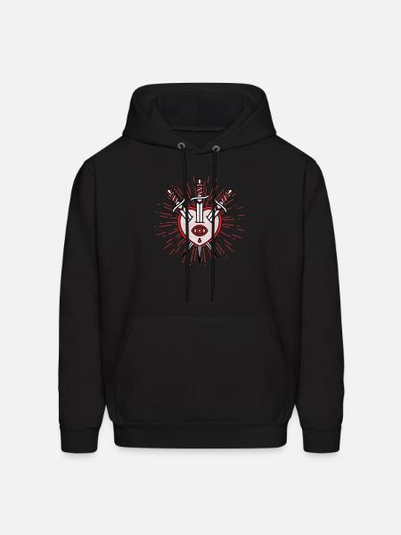 broken heart heartbroken - Men's Hoodie - black